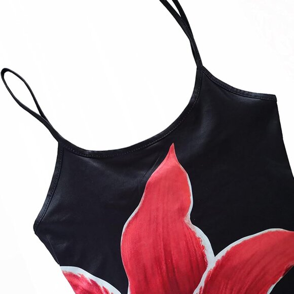 Summer Wedding Guest Dress Floral Maxi Tropical Vacation Beach Elegant - Picture 5 of 6